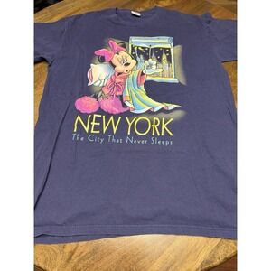 Vintage Disney Minnie Mouse New York City That Never Sleeps Night Shirt